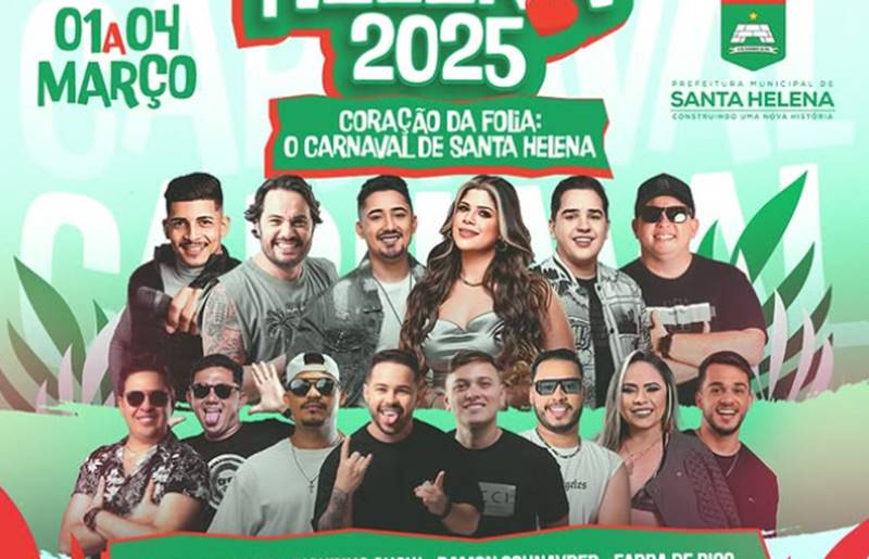 Com quatro dias de festa na rua, Santa Helena realiza o ”melhor carnaval” da região