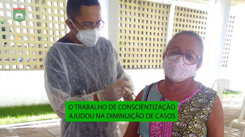 Santa Helena reduz casos de Covid; ‘’Vacina chegando, a gente aplicando’, diz secretária de Saúde